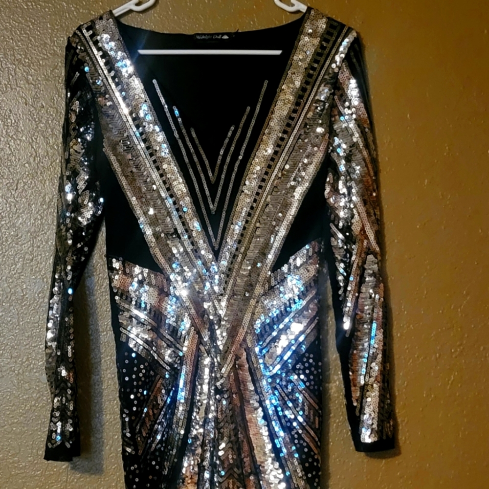 Midnight Doll Sequin Dress size 9